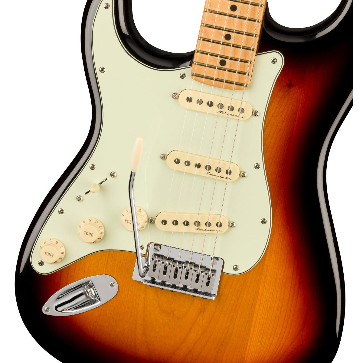 Đàn Guitar Điện Fender Player Plus Stratocaster Left-Handed, Maple Fingerboard, 3-Color Sunburst, #0147412300