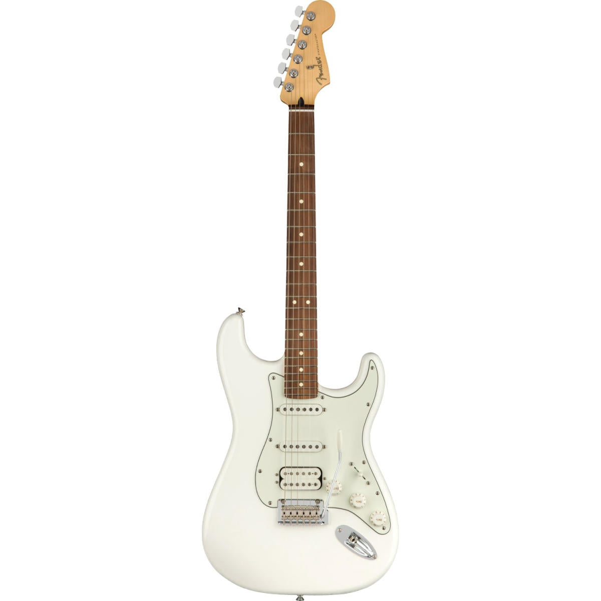 Đàn Guitar Điện Fender Player Stratocaster HSS màu Polar White bàn phím Pau Ferro