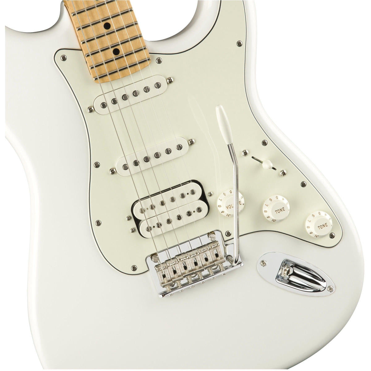 Đàn Guitar Điện Fender Player Stratocaster HSS, Maple Fingerboard, Polar White, #0144522515