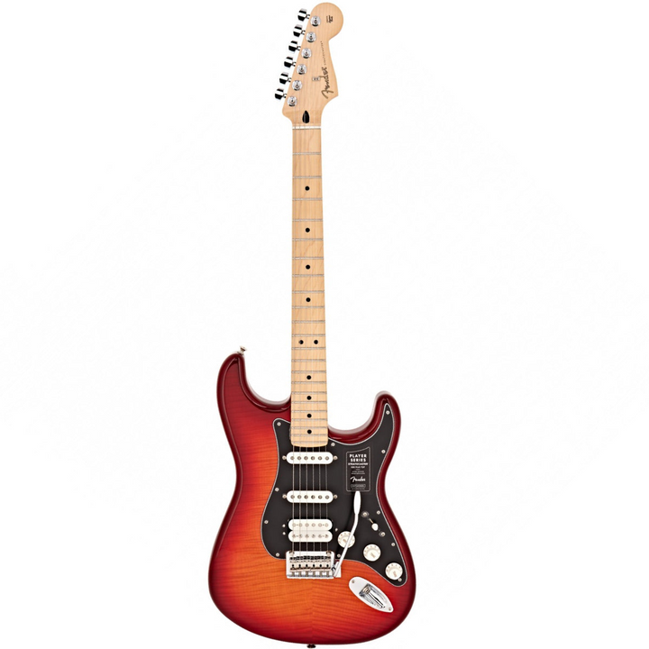 Đàn Guitar Điện Fender Player Stratocaster Plus Top, Maple Fingerboard, Aged Cherry Burst, #0144562531