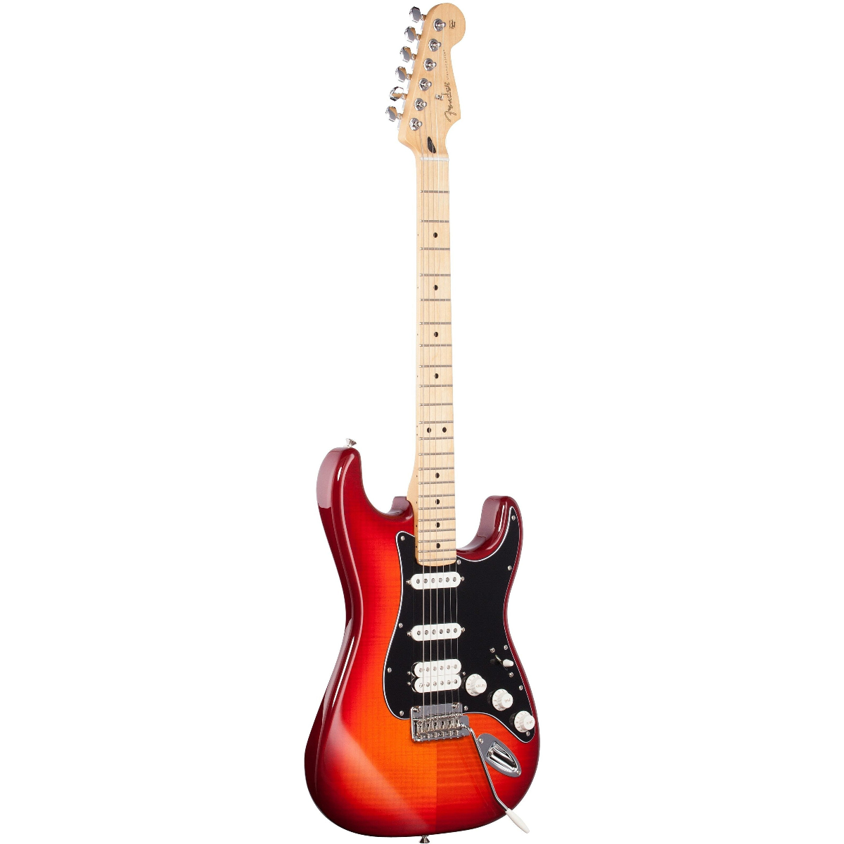 Đàn Guitar Điện Fender Player Plus Top Stratocaster SSS màu Aged Cherry Burst bàn phím Maple