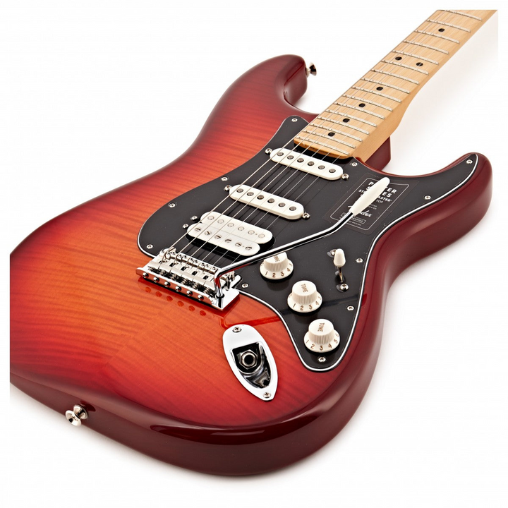 Đàn Guitar Điện Fender Player Stratocaster Plus Top, Maple Fingerboard, Aged Cherry Burst, #0144562531