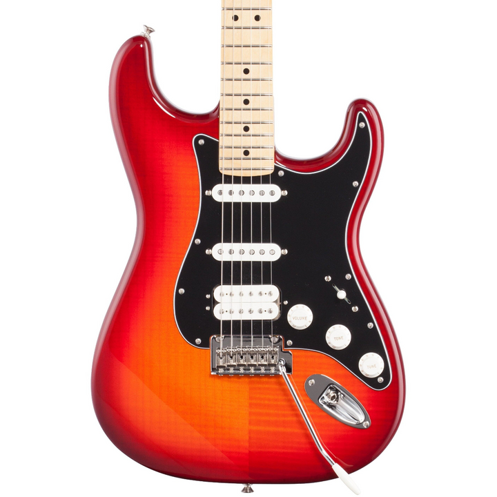 Đàn Guitar Điện Fender Player Stratocaster Plus Top, Maple Fingerboard, Aged Cherry Burst, #0144562531