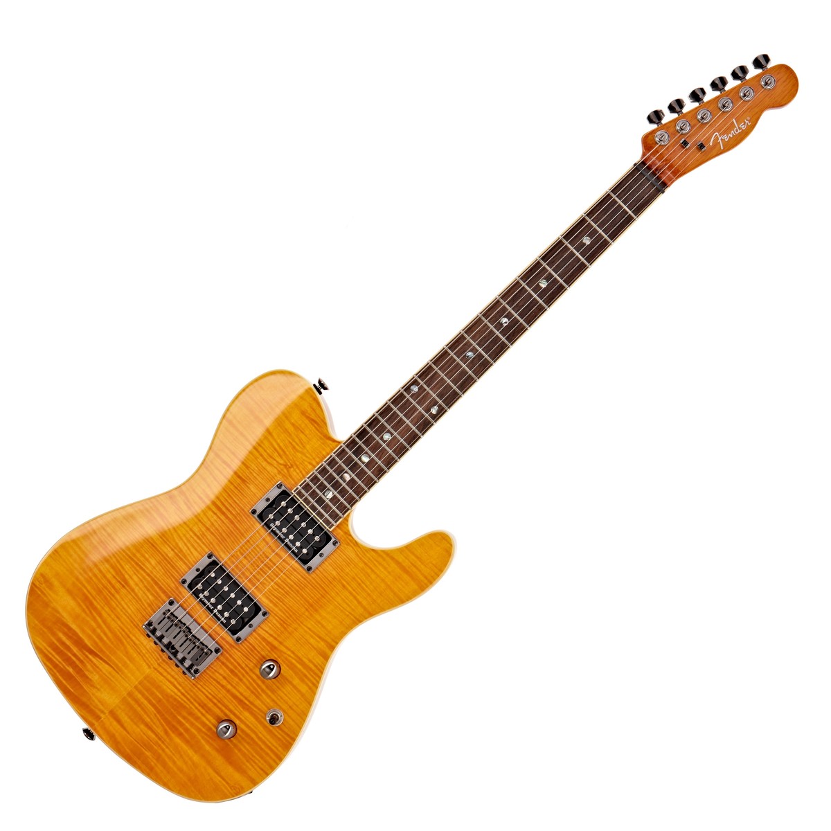 Đàn Guitar Điện Fender Special Edition Custom Telecaster FMT HH màu Amber bàn phím Laurel