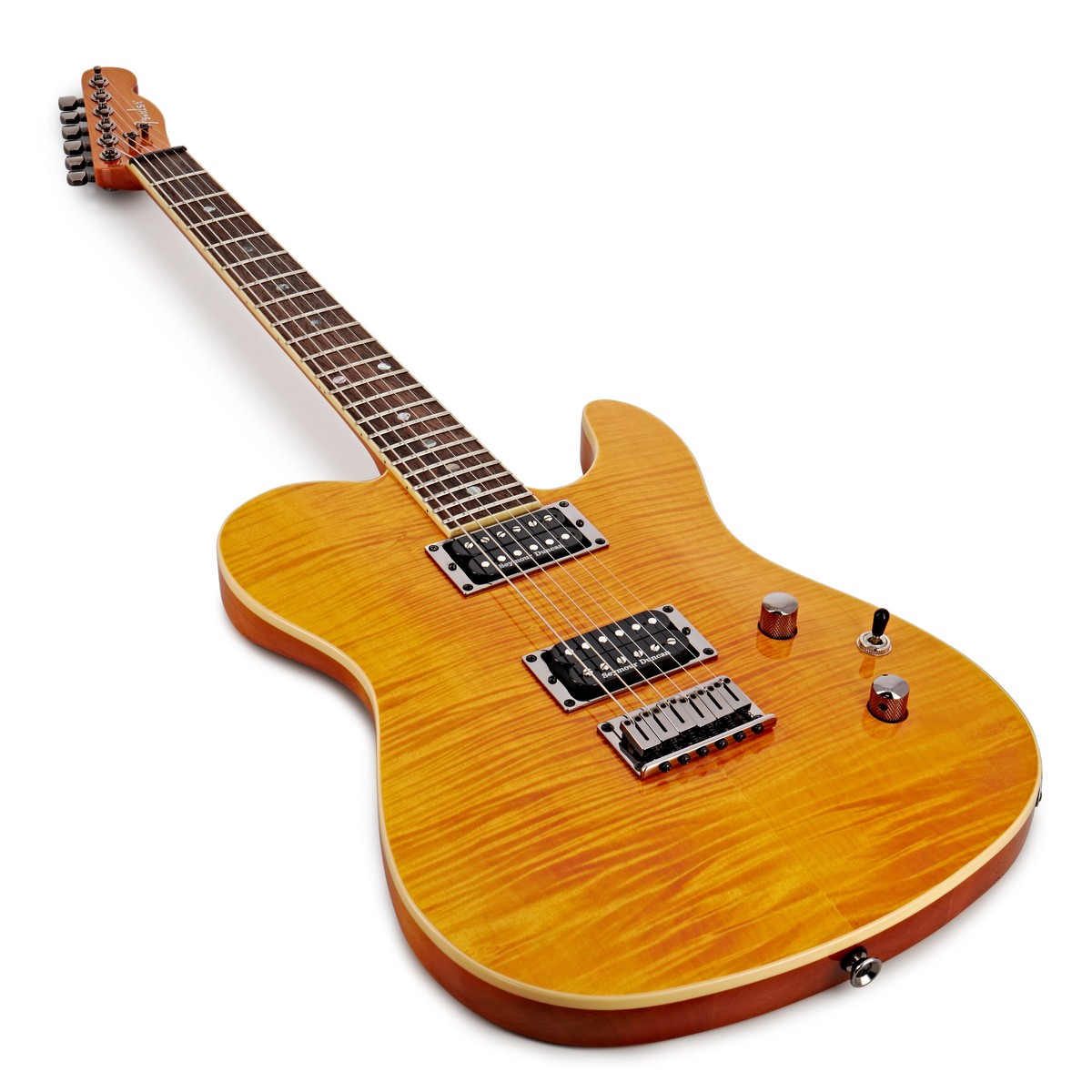 Đàn Guitar Điện Fender Special Edition Custom Telecaster FMT HH màu Amber bàn phím Laurel