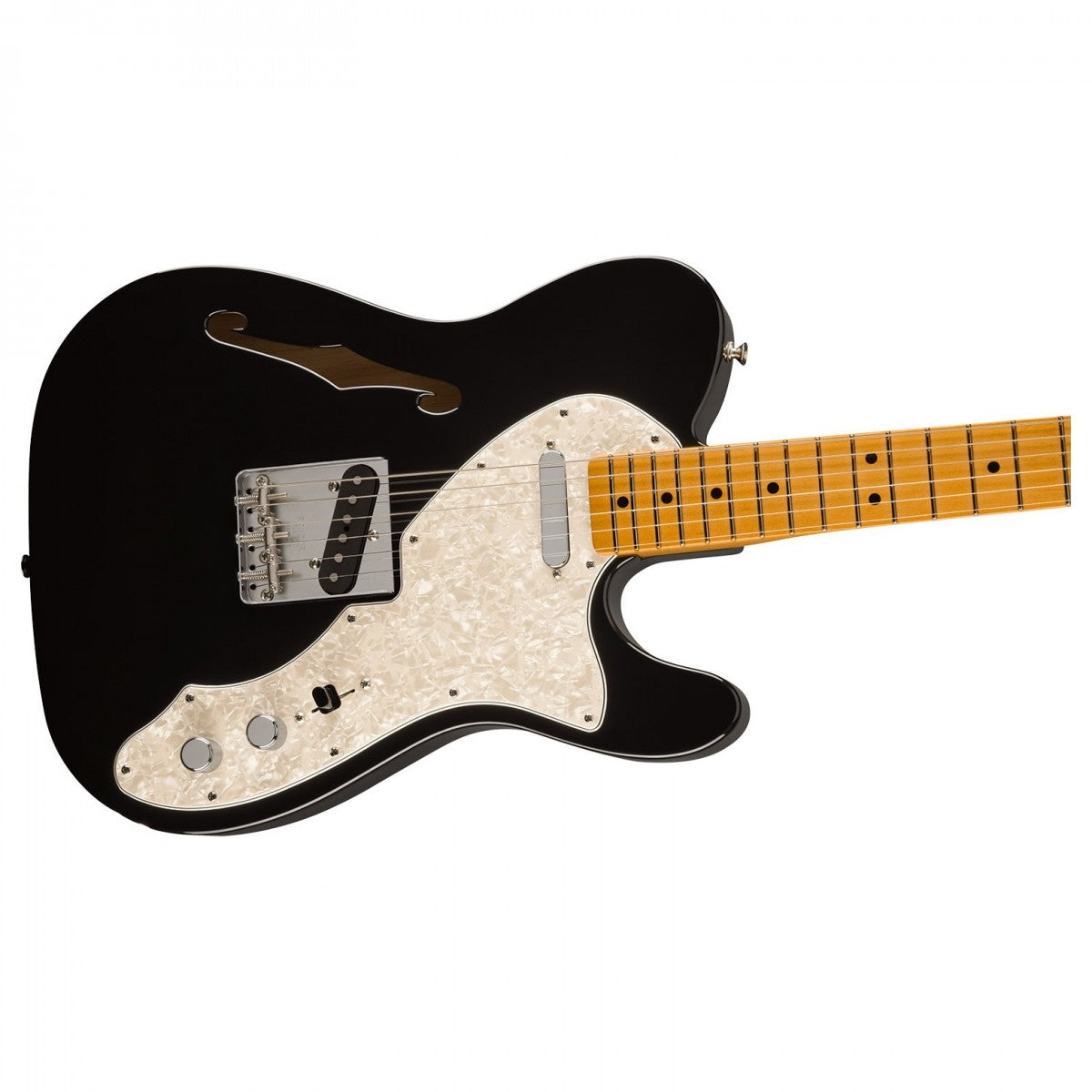 Đàn Guitar Điện Fender Vintera II '60s Telecaster Thinline, Maple Fingeroboard, Black, #0149062306