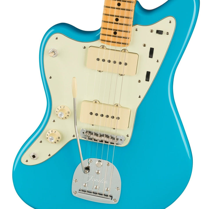 Đàn Guiar Điện Fender American Professional II Jazzmaster Left-Hand, Maple Fingerboard, Miami Blue w/Case, #0113982719