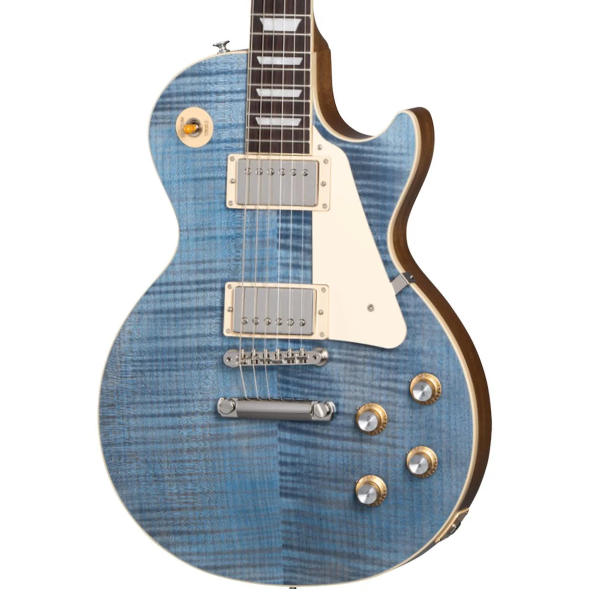 Đàn Guitar Điện Gibson Les Paul Standard 60s Figured Top, Ocean Blue 