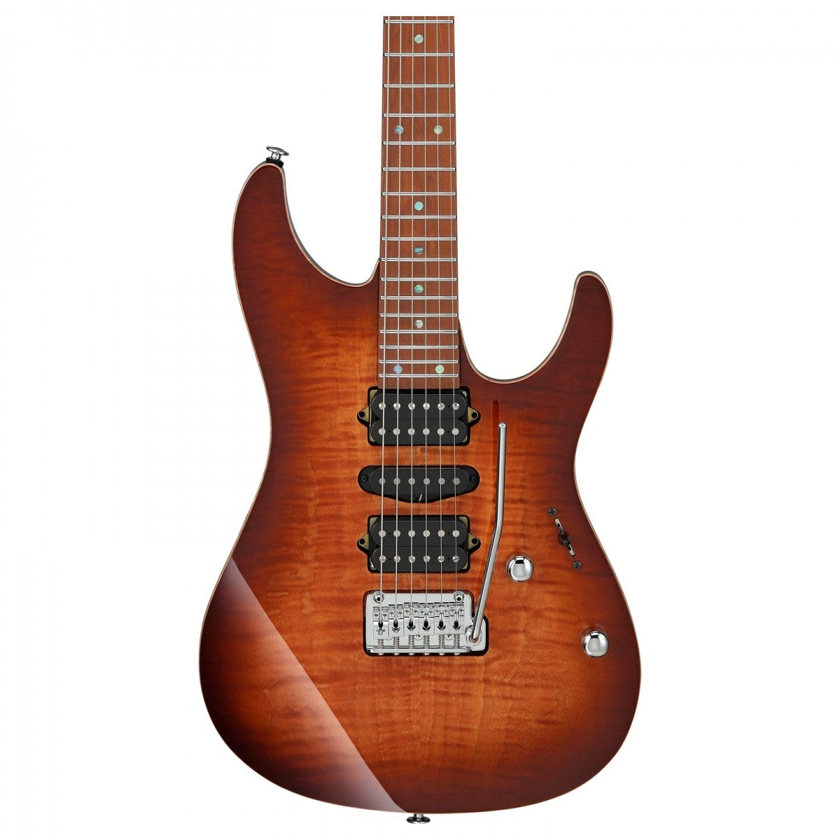 Đàn Guitar Điện Ibanez AZ2407F, HSH, Brownish Sphalerite