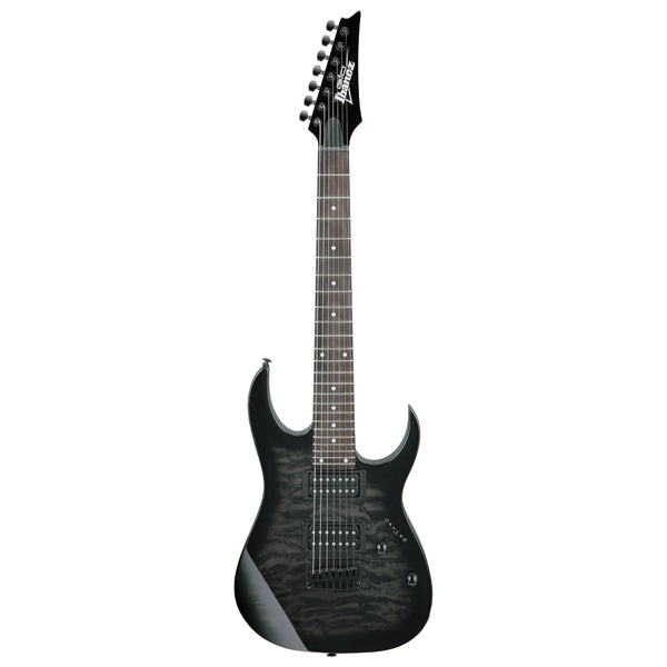 Ibanez GRG7221QA GIO, Transparent Black Sunburst