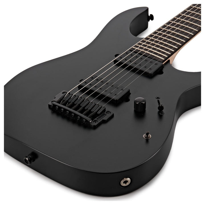 Đàn Guitar Điện Ibanez RGIXL7, HH, Black Flat