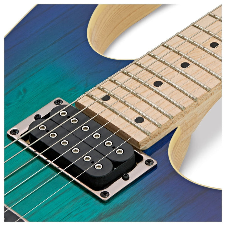 Đàn Guitar Điện Ibanez RG421AHM, HH, Blue Moon Burst