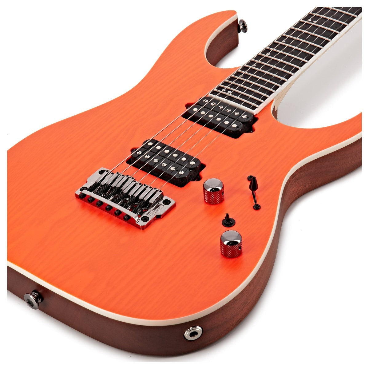 Đàn Guitar Điện Ibanez RGR5221, HH, Transparent Fluorescent Orange w/Case