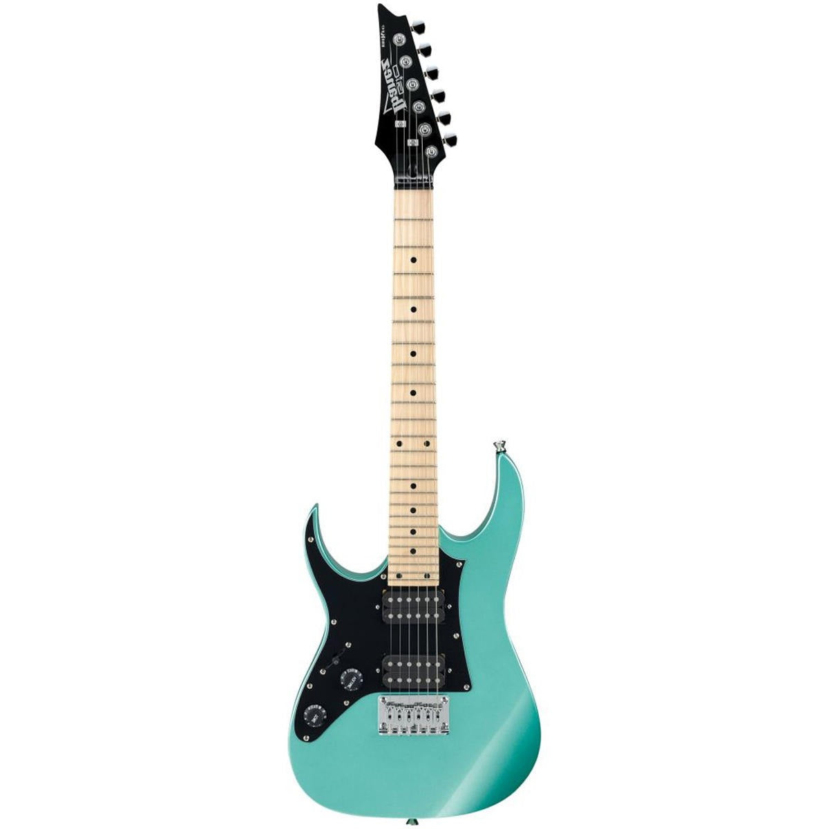 Đàn Guitar Điện Ibanez miKro, Ibanez GRGM21M Left-Handed, Metallic Light Green
