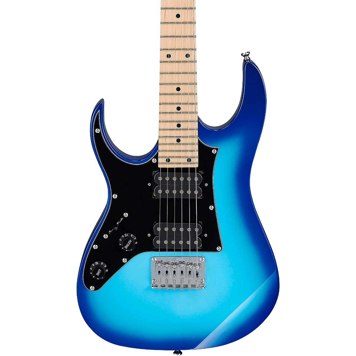 Đàn Gutiar Điện Ibanez miKro, Ibanez GRGM21M Left-Handed, Blue Burst