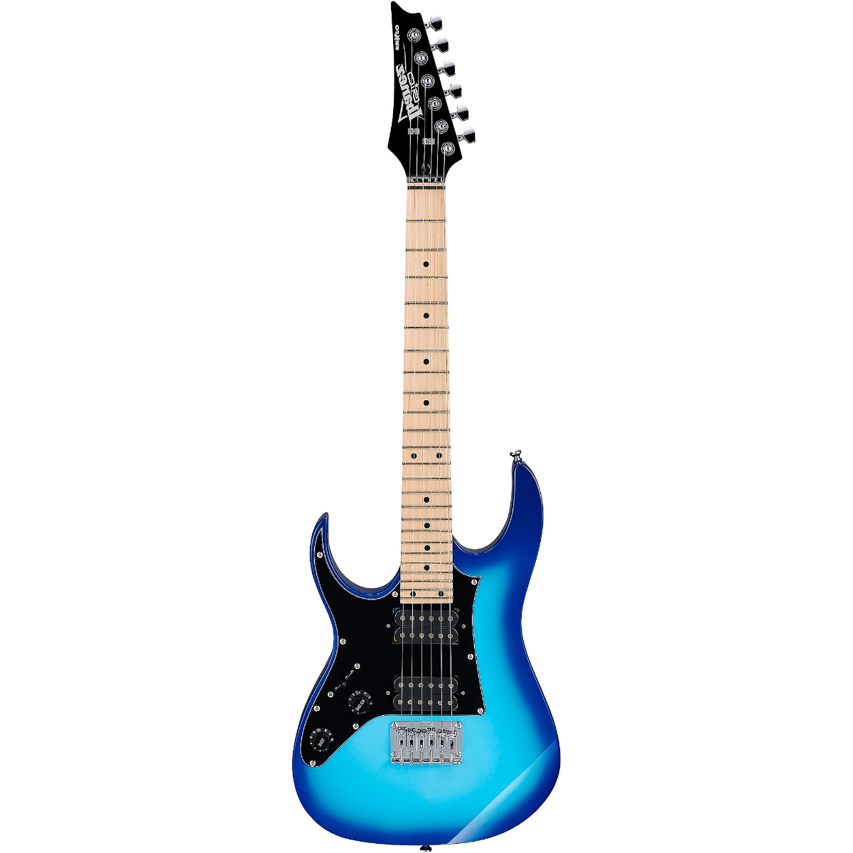 Đàn Gutiar Điện Ibanez miKro, Ibanez GRGM21M Left-Handed, Blue Burst