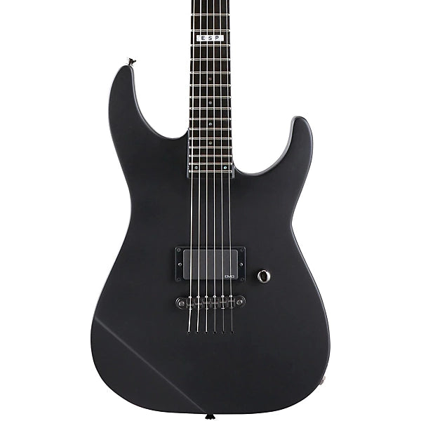 ESP E-II M-I Neck Thru NT Black Satin