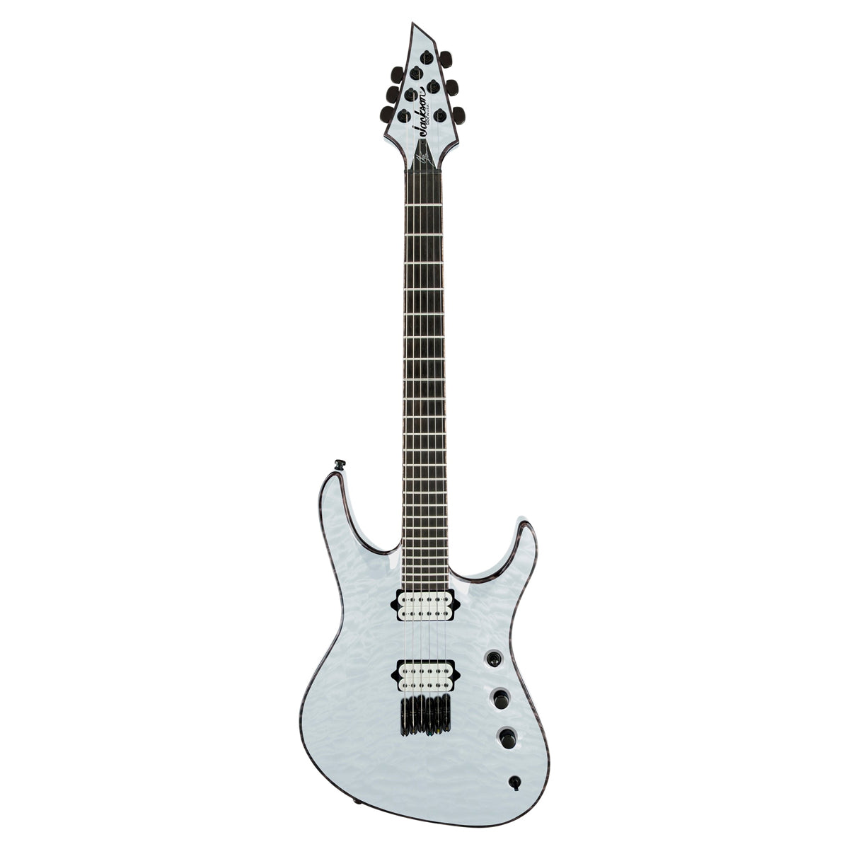 Đàn Guitar Điện Jackson USA Signature Chris Broderick Soloist HT6, Ebony Fingerboard, Transparent Blue, #2803156888