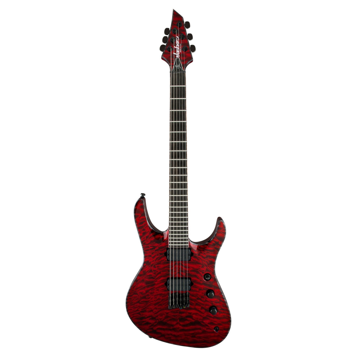 Đàn Guitar Điện Jackson USA Signature Chris Broderick Soloist HT6, Ebony Fingerboard, Transparent Red, #2803156890