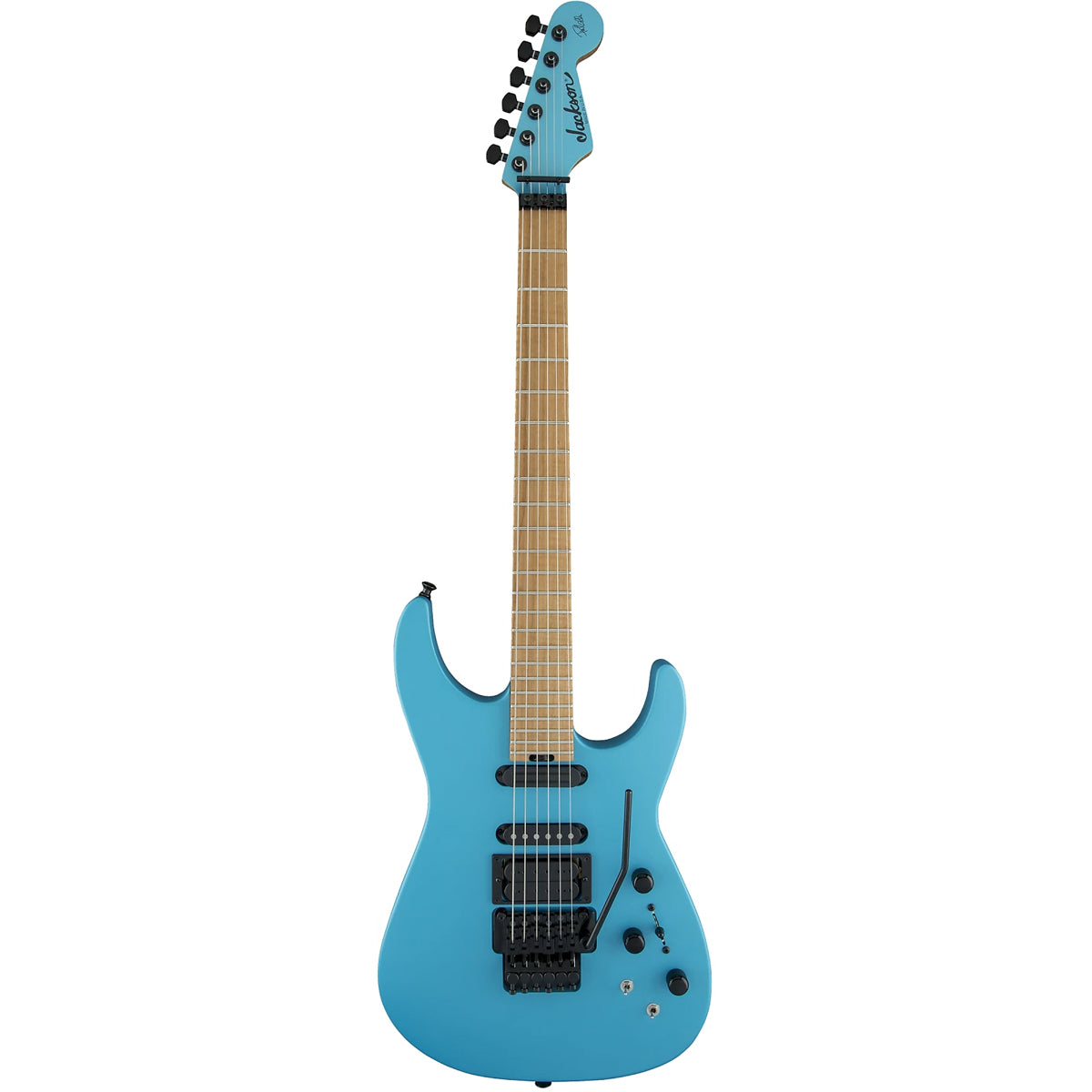 Đàn Guitar Điện Jackson USA Signature Phil Collen PC1, Caramelized Flame Maple Fingerboard, Matte Blue Frost, #2803252834