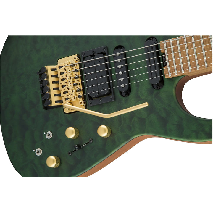 Đàn Guitar Điện Jackson USA Signature Phil Collen PC1, Caramelized Flame Maple Fingerboard, Satin Trans Green, #2803152878