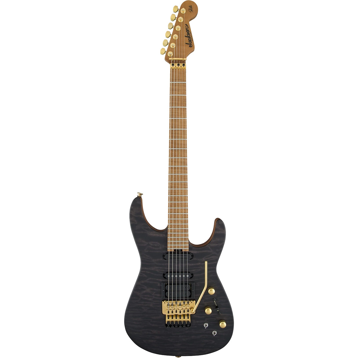 Đàn Guitar Điện Jackson USA Signature Phil Collen PC1, Caramelized Flame Maple Fingerboard, Satin Trans Black, #2803152876