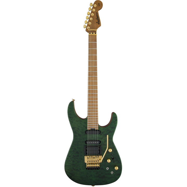 Đàn Guitar Điện Jackson USA Signature Phil Collen PC1, Caramelized Flame Maple Fingerboard, Satin Trans Green, #2803152878