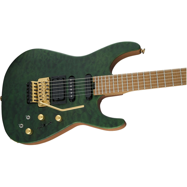 Đàn Guitar Điện Jackson USA Signature Phil Collen PC1, Caramelized Flame Maple Fingerboard, Satin Trans Green, #2803152878