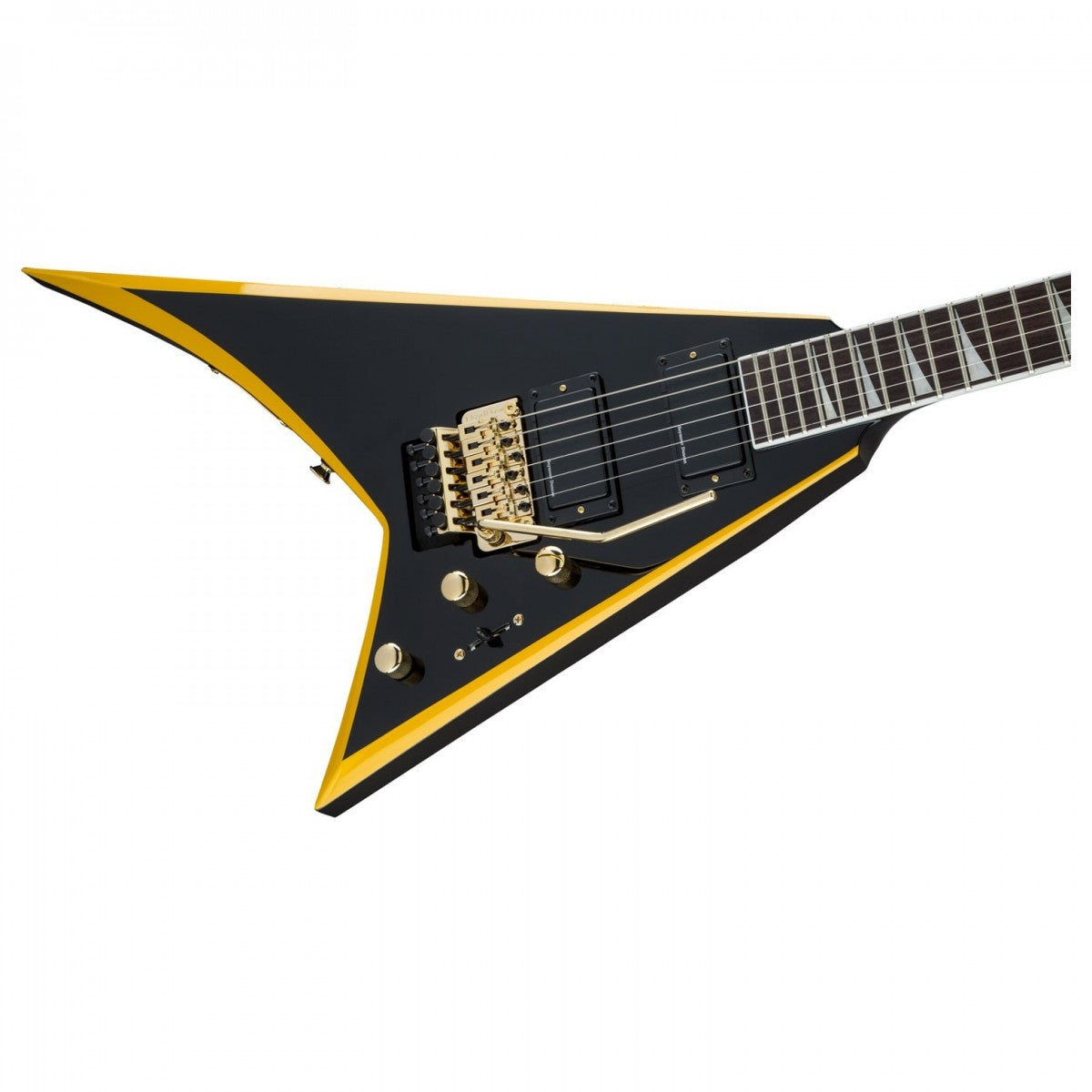 Đàn Guitar Điện Jackson X Series Rhoads RRX24, Black With Yellow Bevels, #2913636598