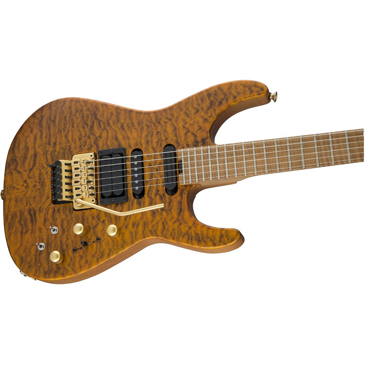 Đàn Guitar Điện Jackson USA Signature Phil Collen PC1, Caramelized Flame Maple Fingerboard, Satin Trans Amber, #2803152873