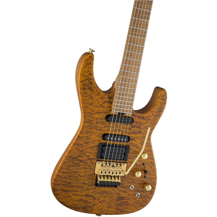 Đàn Guitar Điện Jackson USA Signature Phil Collen PC1, Caramelized Flame Maple Fingerboard, Satin Trans Amber, #2803152873