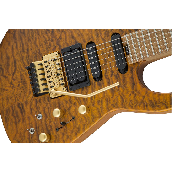 Đàn Guitar Điện Jackson USA Signature Phil Collen PC1, Caramelized Flame Maple Fingerboard, Satin Trans Amber, #2803152873
