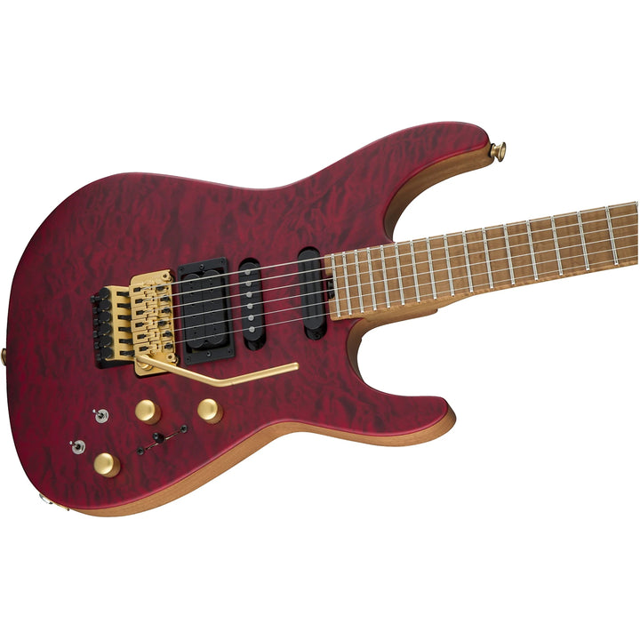 Đàn Guitar Điện Jackson USA Signature Phil Collen PC1, Caramelized Flame Maple Fingerboard, Satin Trans Red, #2803152877