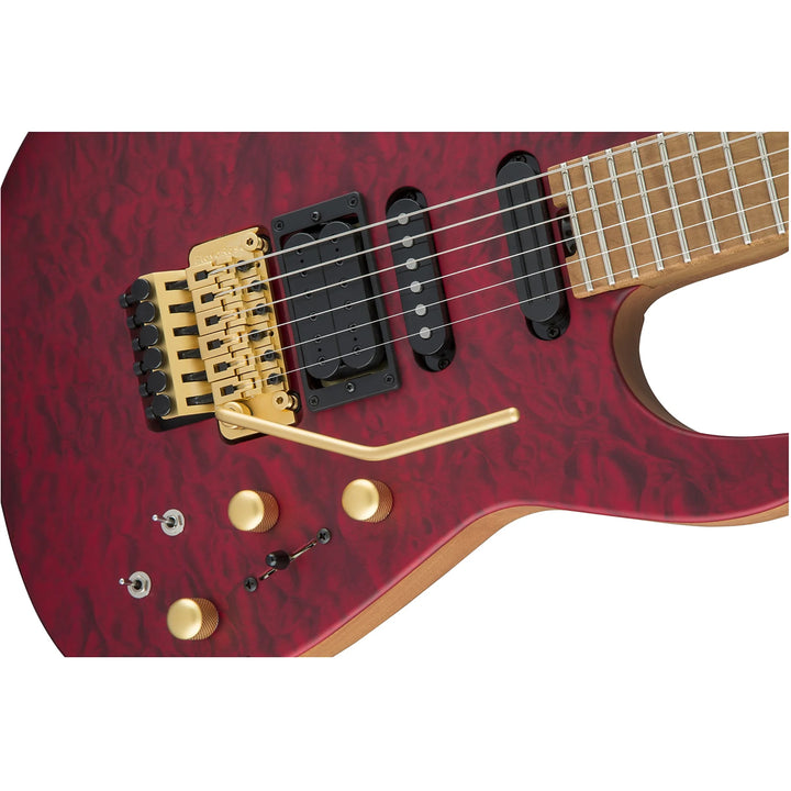 Đàn Guitar Điện Jackson USA Signature Phil Collen PC1, Caramelized Flame Maple Fingerboard, Satin Trans Red, #2803152877