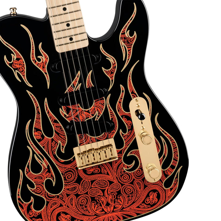 Đàn Guitar Điện Fender James Burton Telecaster, Maple Fingerboard, Red Paisley Flames, #0108602887