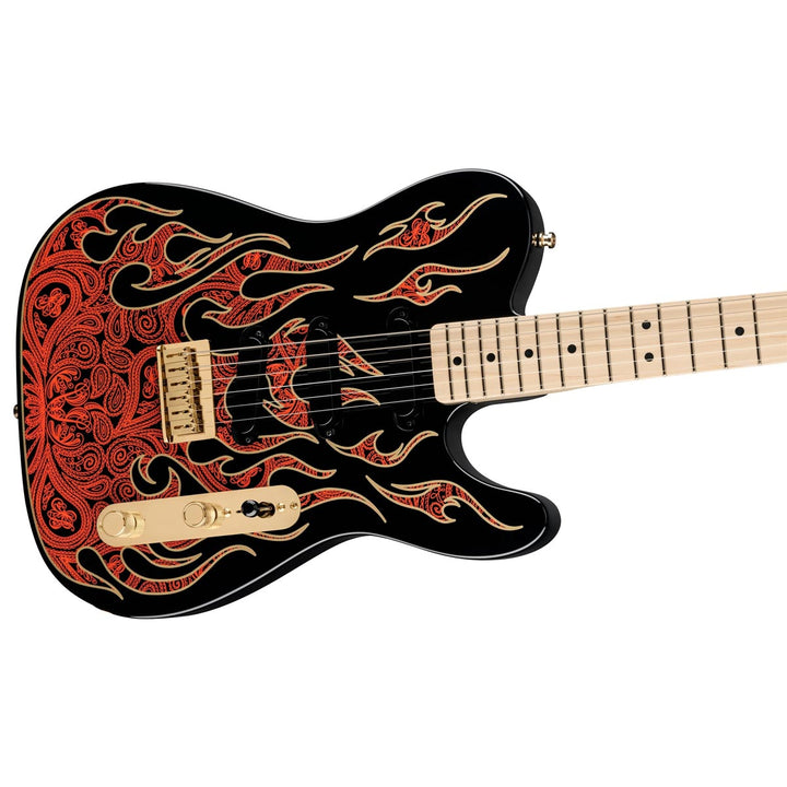 Đàn Guitar Điện Fender James Burton Telecaster, Maple Fingerboard, Red Paisley Flames, #0108602887