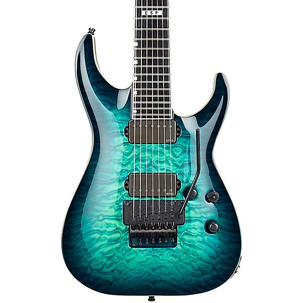 Đàn Guitar Điện ESP E-II HORIZON FR-7 Black Turquoise Burst