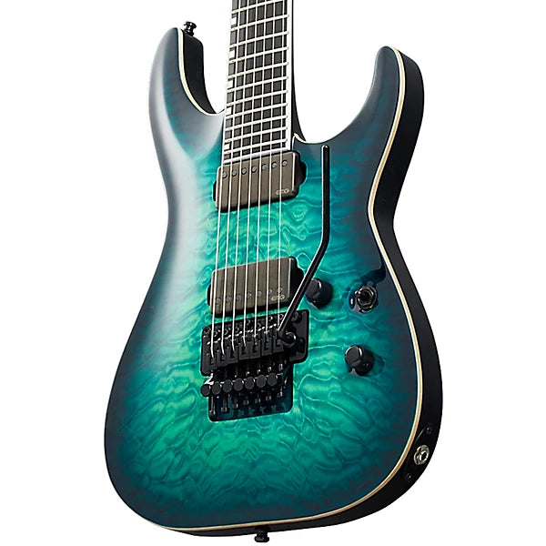 Đàn Guitar Điện ESP E-II HORIZON FR-7 BLACK TURQUOISE BURST