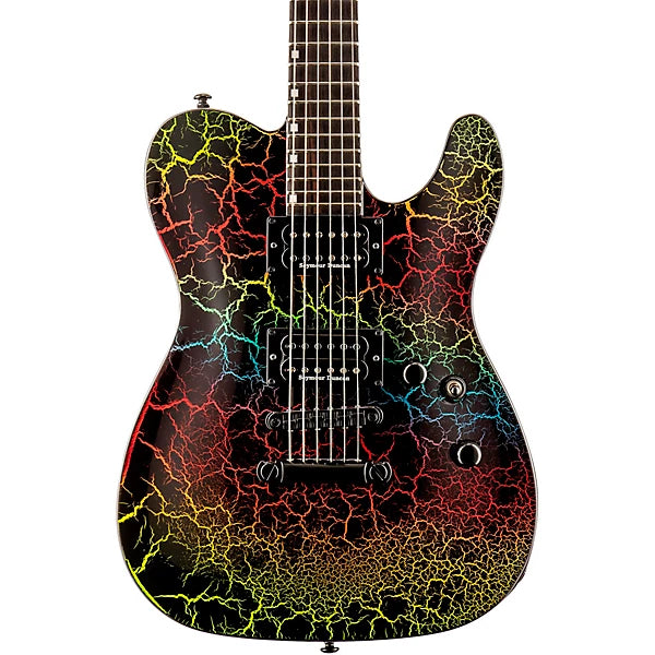 ESP LTD Eclipse 87 NT, Rainbow Crackle
