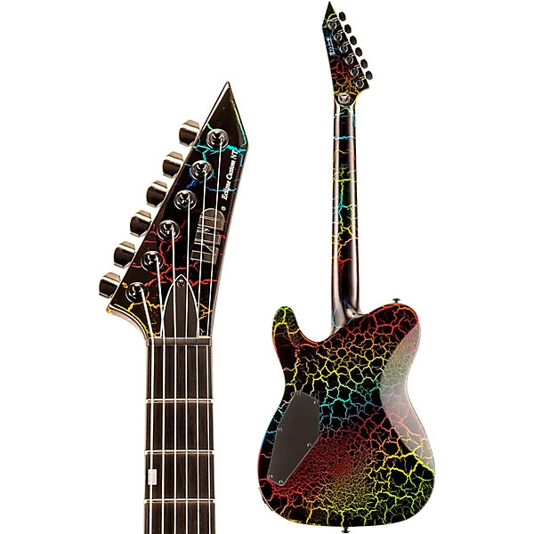 ESP LTD Eclipse 87 NT, Rainbow Crackle
