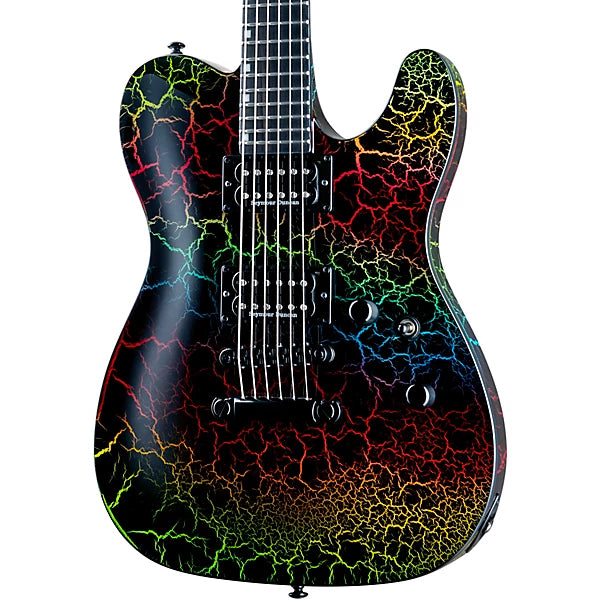 ESP LTD Eclipse 87 NT, Rainbow Crackle
