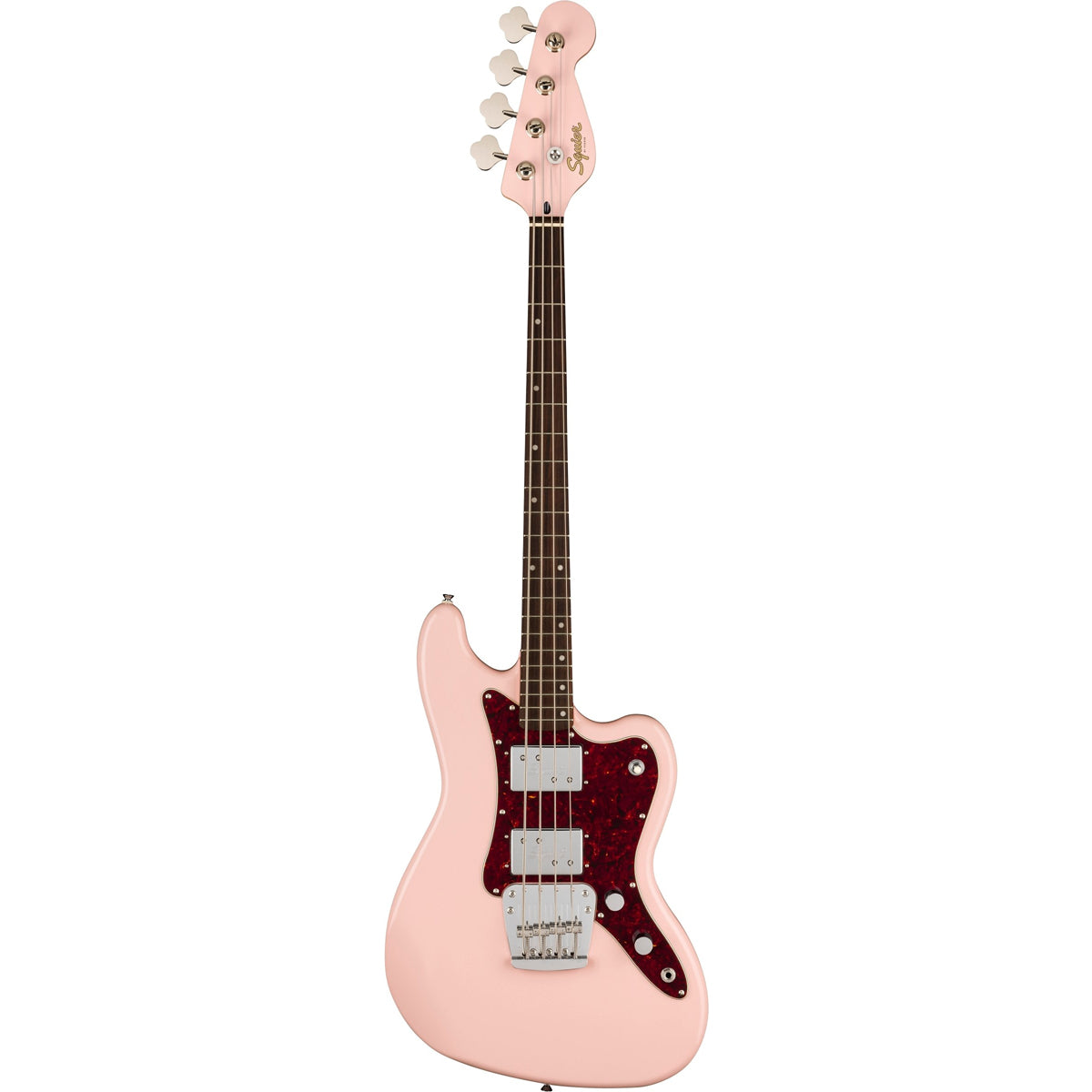 Đàn Guitar Điện Bass Squier Limited Edition Paranormal Rascal Bass HH, Laurel Fingerboard, Shell Pink