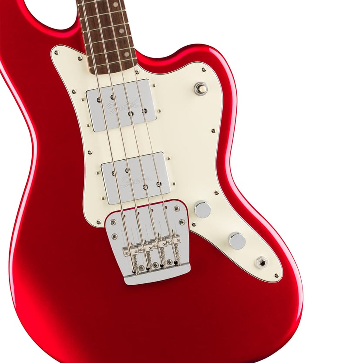 Đàn Guitar Điện Squier Limited Edition Paranormal Rascal Bass HH, Laurel Fingerboard, Candy Apple Red