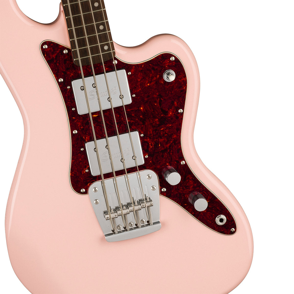 Đàn Guitar Điện Bass Squier Limited Edition Paranormal Rascal Bass HH, Laurel Fingerboard, Shell Pink