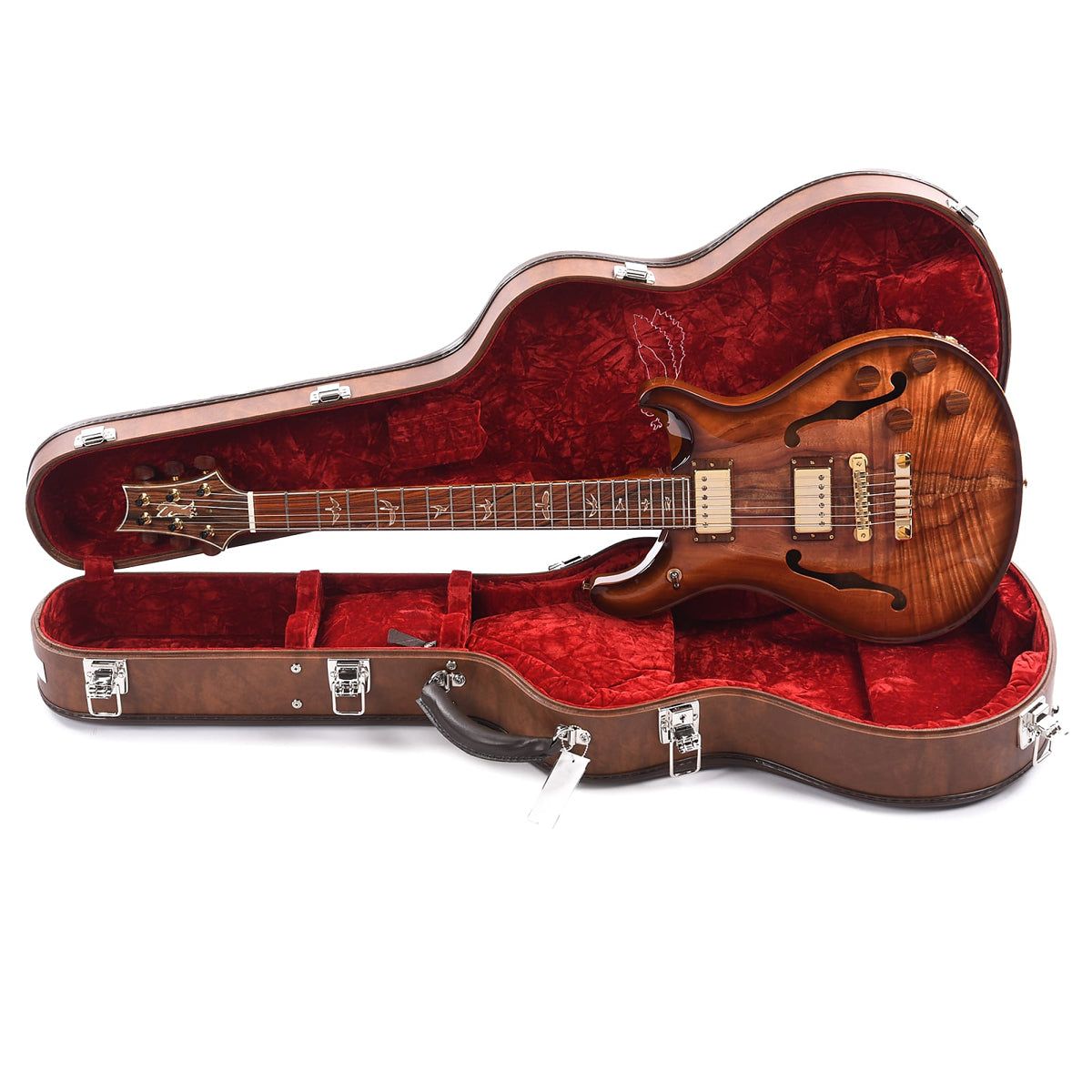 Đàn Guitar Điện PRS McCarty 594 Hollowbody II Wood Library 10 Top Private Stock, Koa Natural Smoked Burst w/Case
