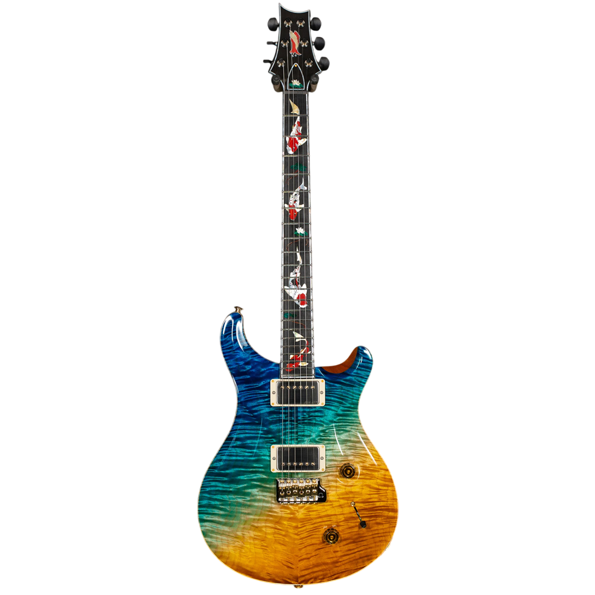 Đàn Guitar Điện PRS Custom 24 Wood Library 10 Top Private Stock, Beach Fade Koi Inlay w/Case