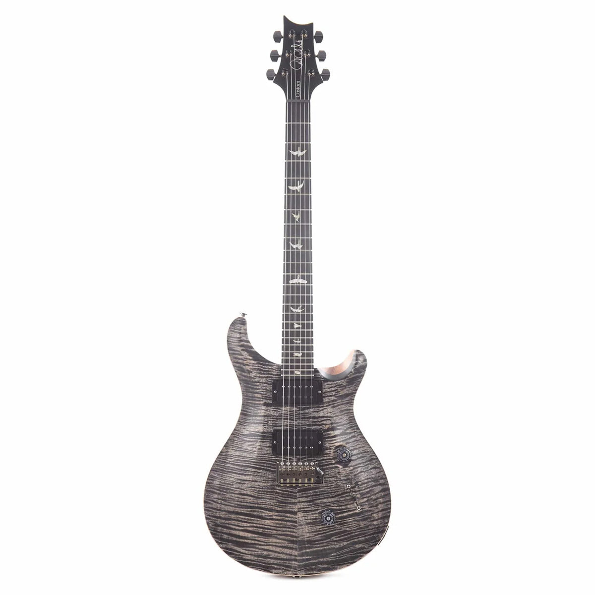 Đàn Guitar Điện PRS Custom 24 Wood Library 10 Top, Flame Charcoal Satin w/Case
