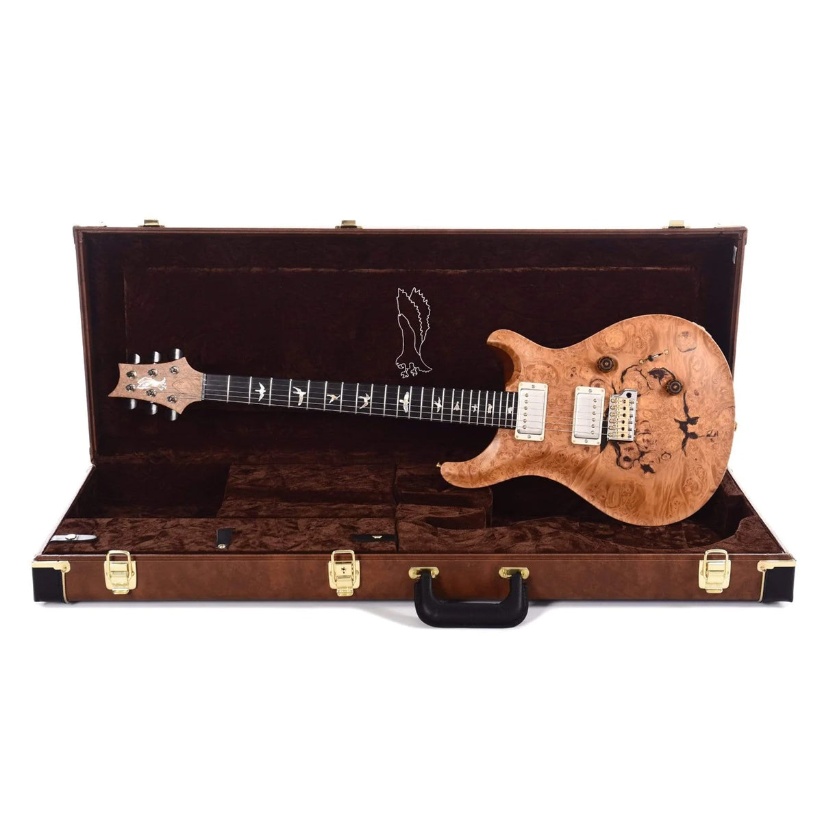 Đàn Guitar Điện PRS Custom 24 Wood Library 10 Top Private Stock, Satin Natural Quilt w/Case