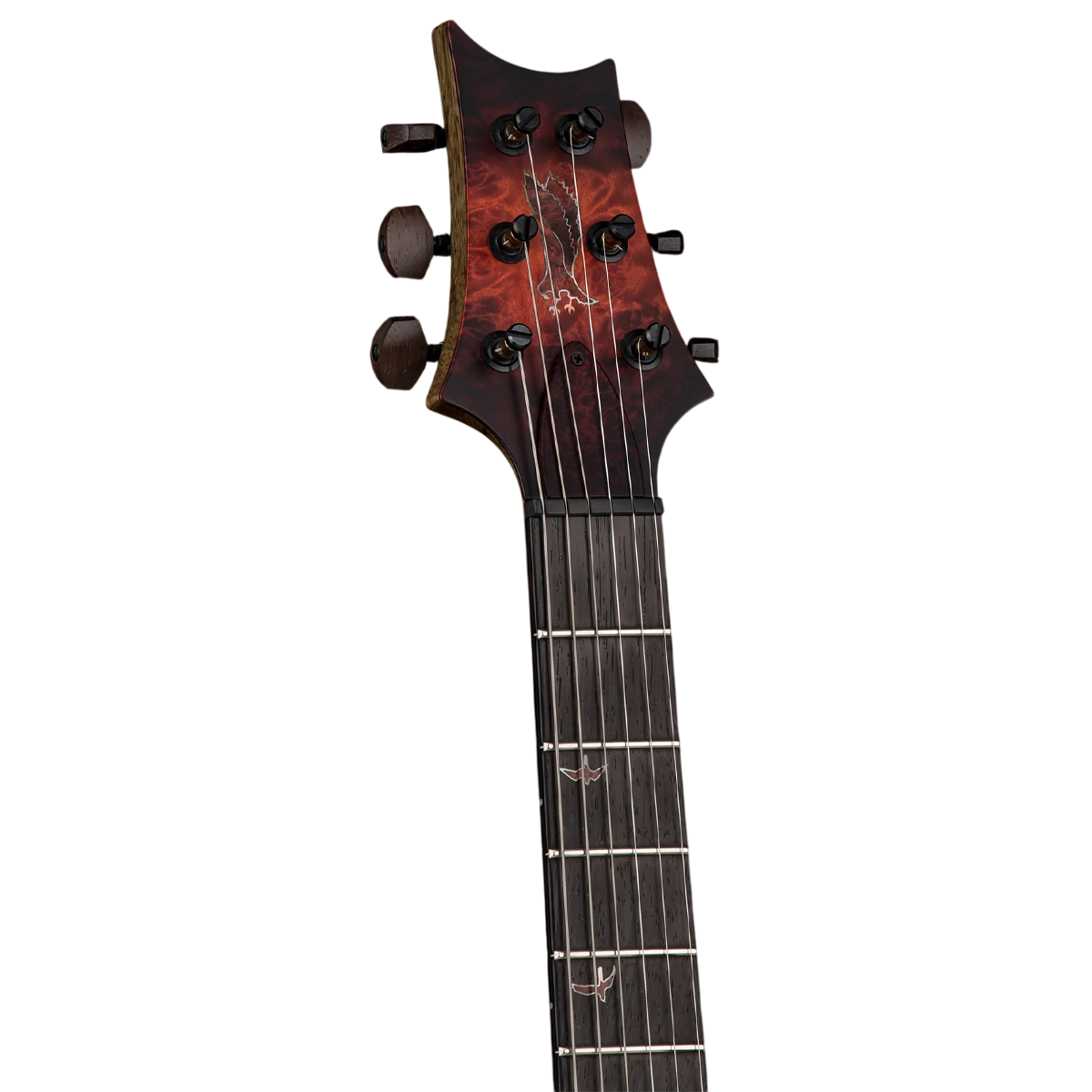 Đàn Guitar Điện PRS Custom 24 Wood Library 10 Top Private Stock, Satin Fire Red Glow Smokeburst w/Case