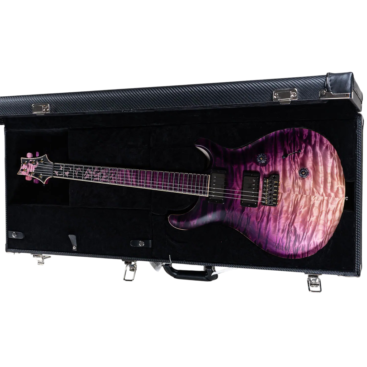 Đàn Guitar Điện PRS Custom 24 Wood Library 10 Top Private Stock, Midnight Violet Dragon's Breath w/Case